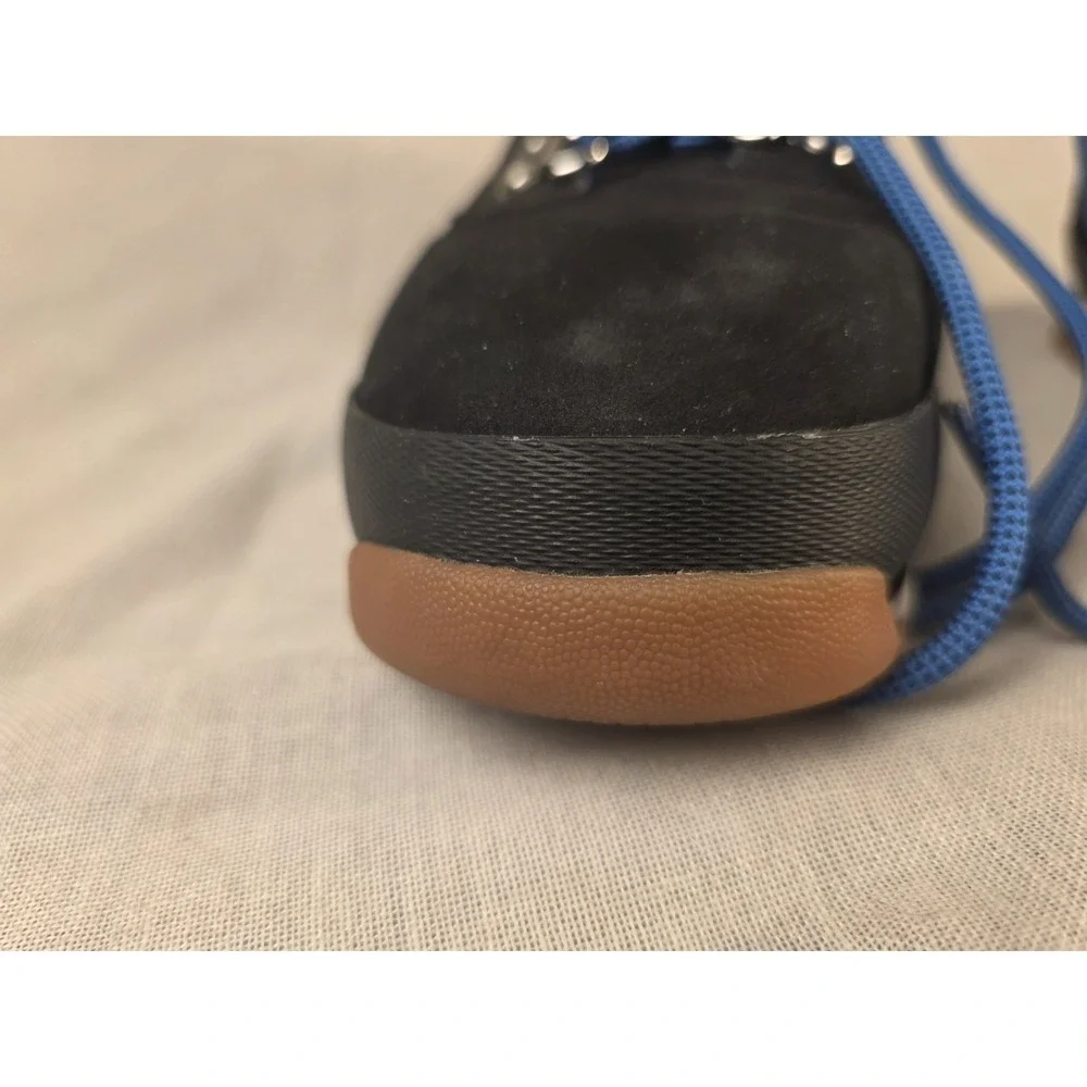 Timberland Euro Hiker Black Nubuck And Blue Size 11 Mid Hiker Worn Once